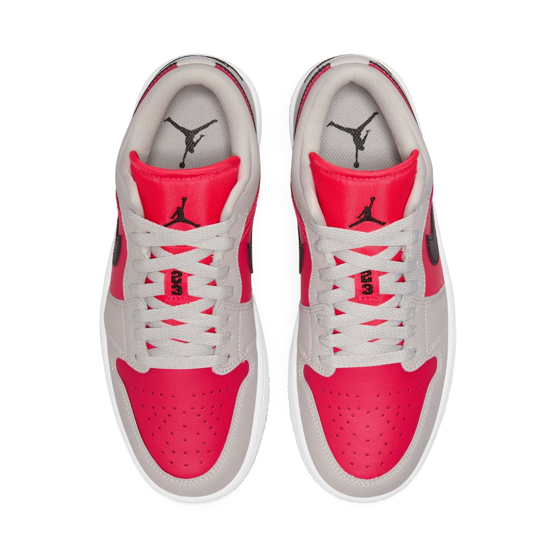 Air Jordan 1 Low Wmns 'Light Iron Ore Siren Red' - Kick Game