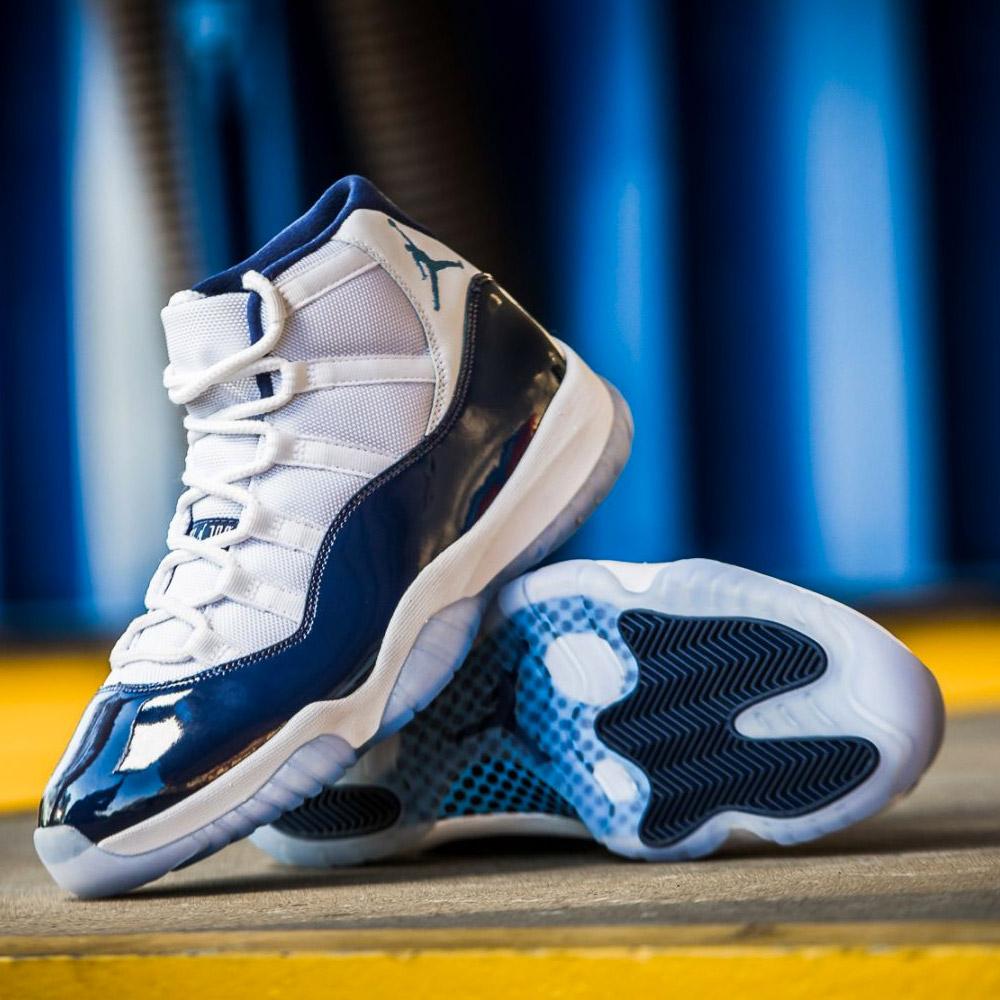 Air Jordan 11 Retro White-Midnight Navy  Win like 82 - Kick Game