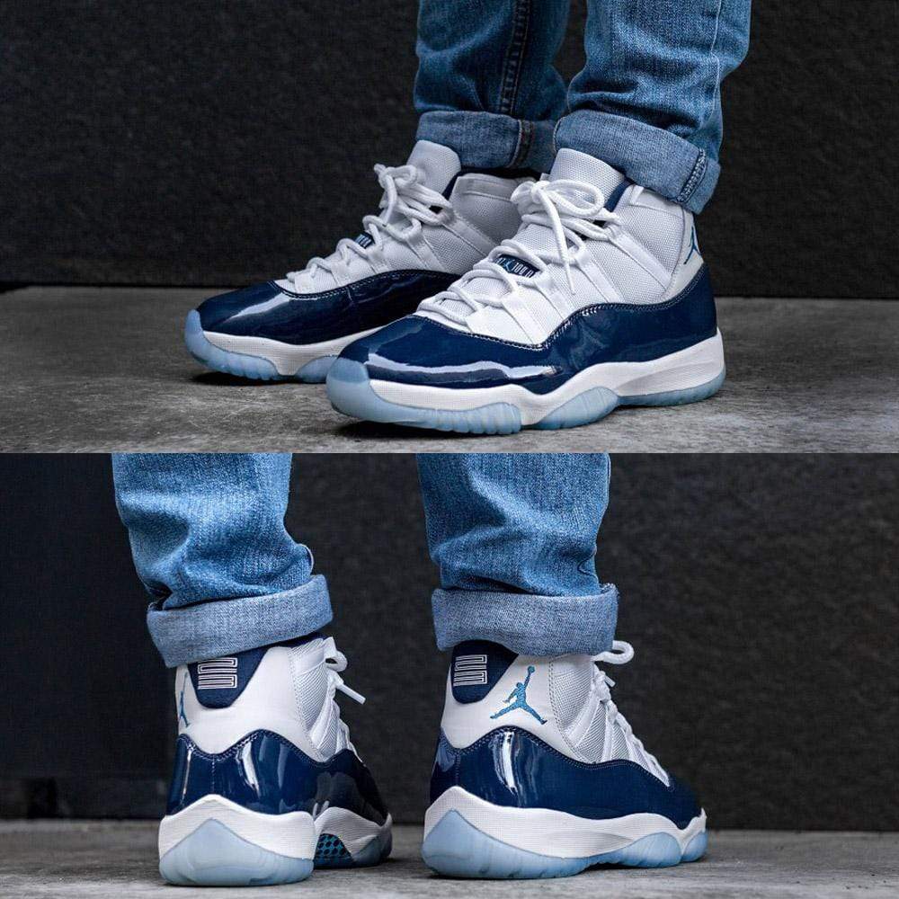 Air Jordan 11 Retro White-Midnight Navy  Win like 82 - Kick Game