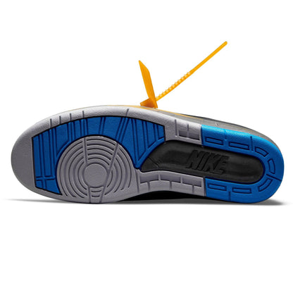 Off-White x Air Jordan 2 Retro Low SP 'Black Varsity Royal' - Kick Game