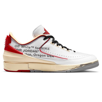 Off-White x Air Jordan 2 Retro Low SP 'White Varsity Red' - Kick Game