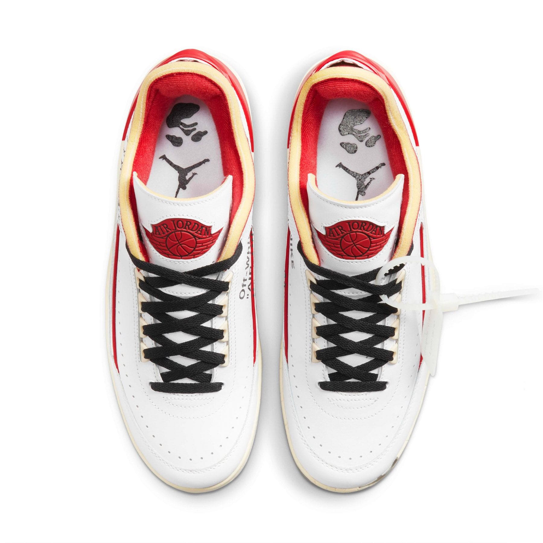 Off-White x Air Jordan 2 Retro Low SP 'White Varsity Red' - Kick Game