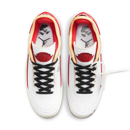Off-White x Air Jordan 2 Retro Low SP 'White Varsity Red' - Kick Game