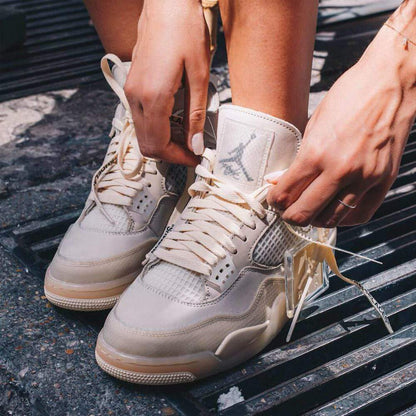 OFF-WHITE x Wmns Air Jordan 4 SP 'Sail' - Kick Game