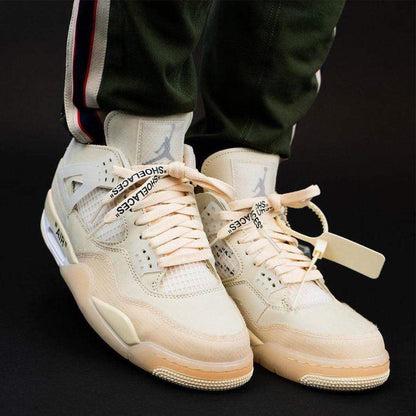 OFF-WHITE x Wmns Air Jordan 4 SP 'Sail' - Kick Game