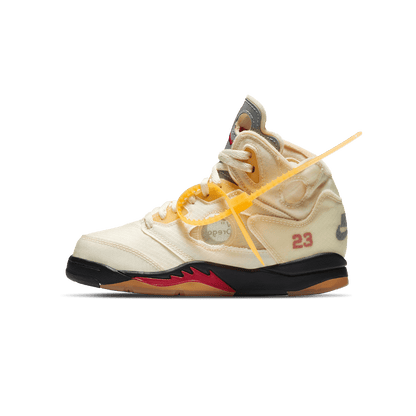 Off-White x Air Jordan 5 Retro SP PS 'Sail' - Kick Game