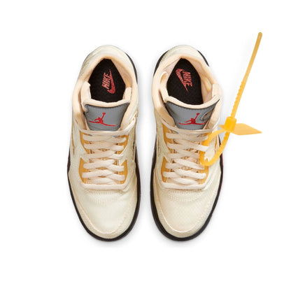 Off-White x Air Jordan 5 Retro SP PS 'Sail' - Kick Game