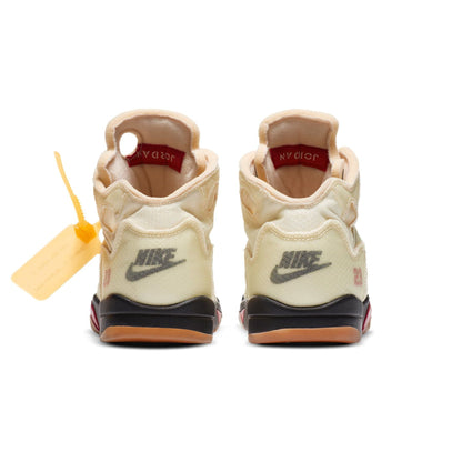 Off-White x Air Jordan 5 Retro SP PS 'Sail' - Kick Game
