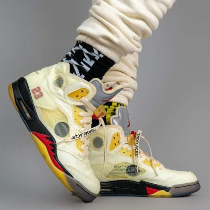 Off-White x Air Jordan 5 SP 'Sail' - Kick Game