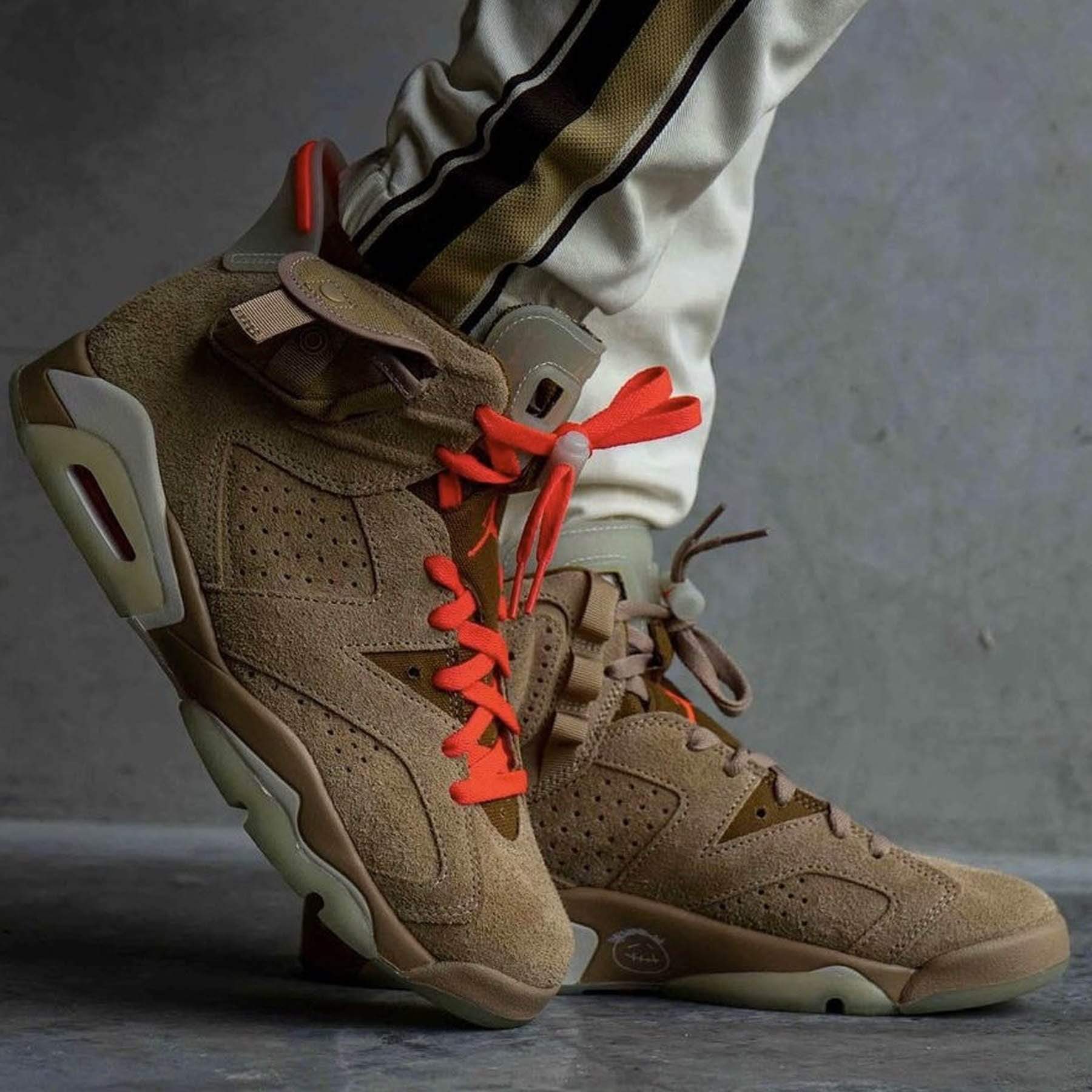 Travis Scott x Air Jordan 6 Retro 'British Khaki' - Kick Game