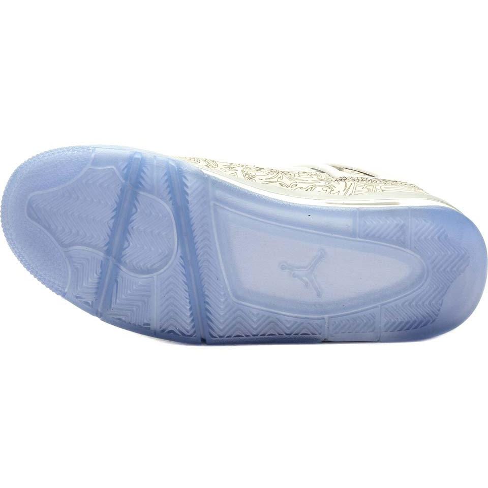 Air Jordan 4 Retro Laser (White-Chrome-Metallic Silver) - Kick Game