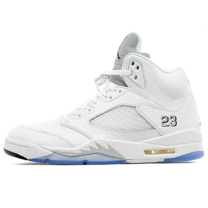 Air Jordan 5 Retro White-Metallic Silver - Kick Game