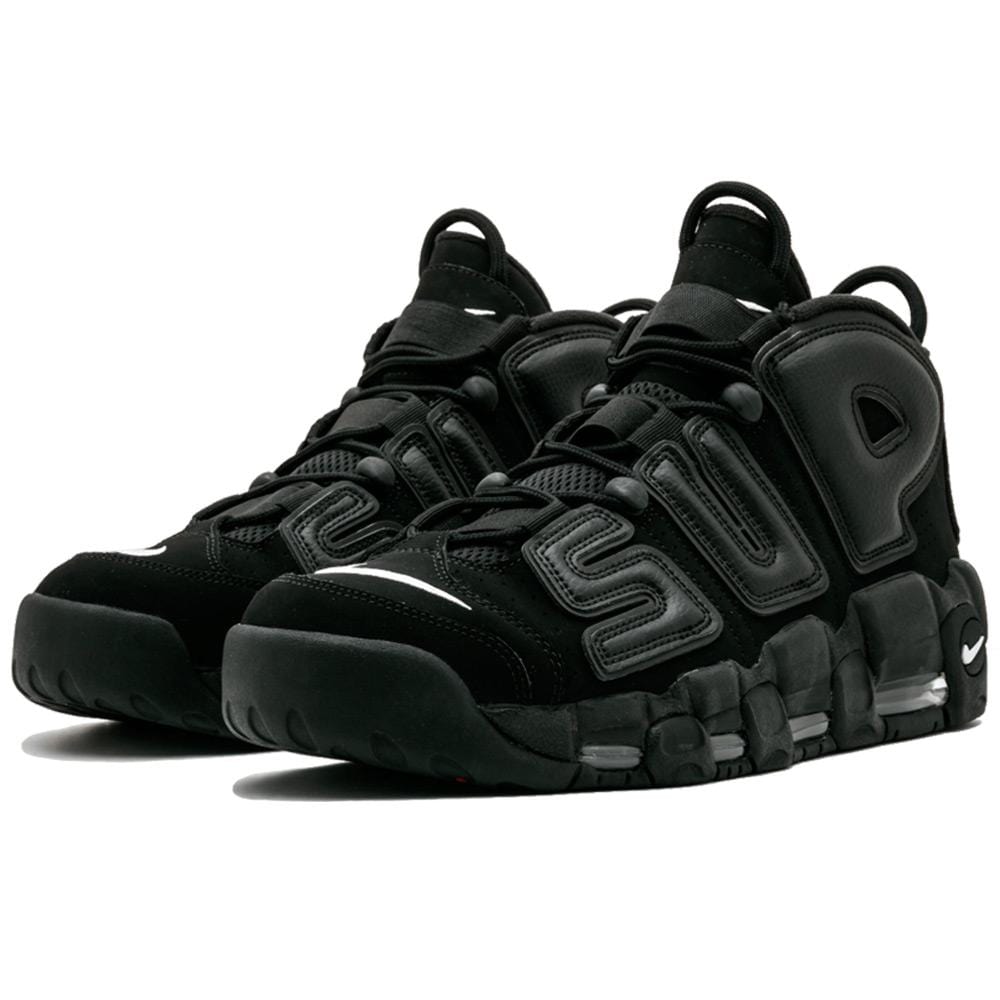 Supreme X Nike Air More Uptempo "Black" - Kick Game