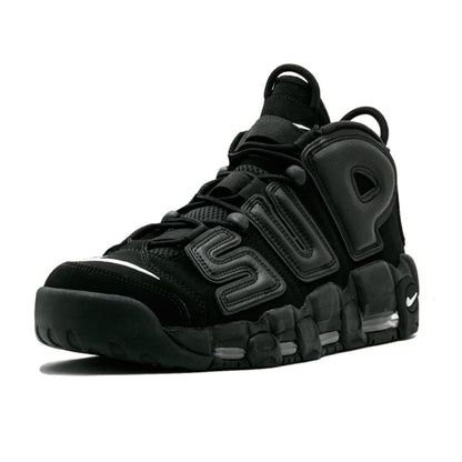 Supreme X Nike Air More Uptempo "Black" - Kick Game