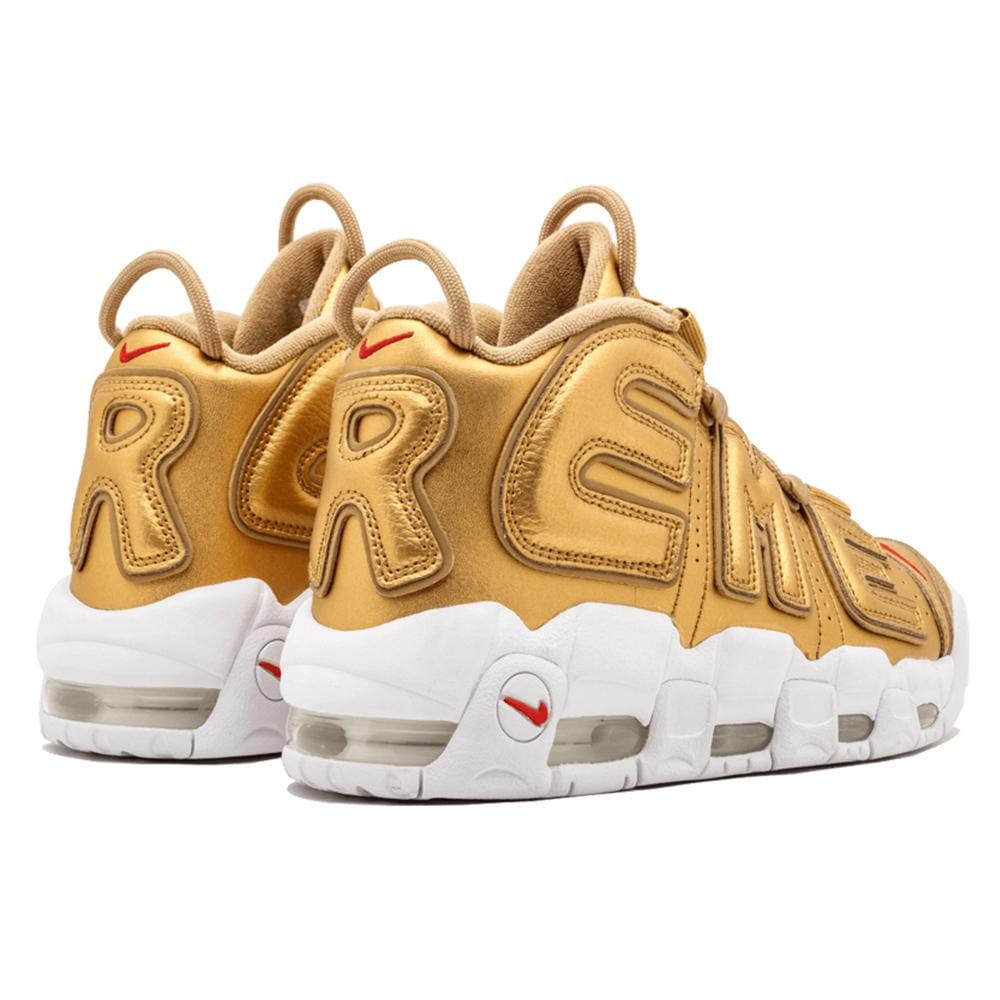 Supreme x Nike Air More Uptempo "Metallic Gold" - Kick Game