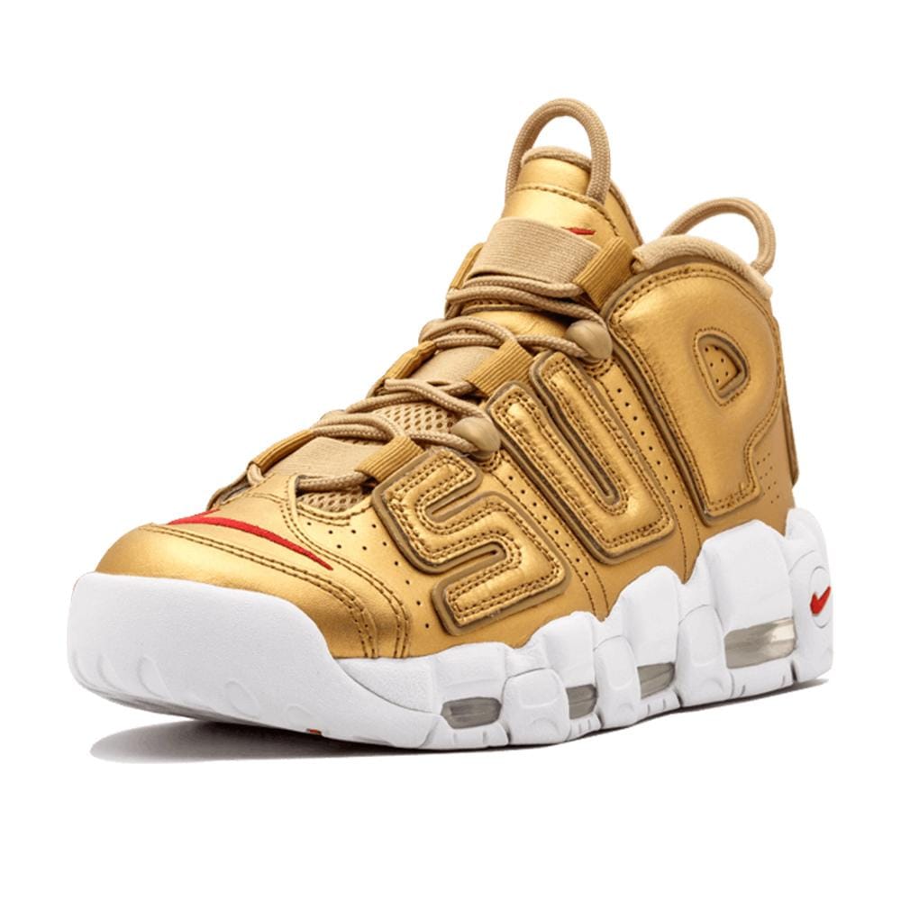 Supreme x Nike Air More Uptempo "Metallic Gold" - Kick Game