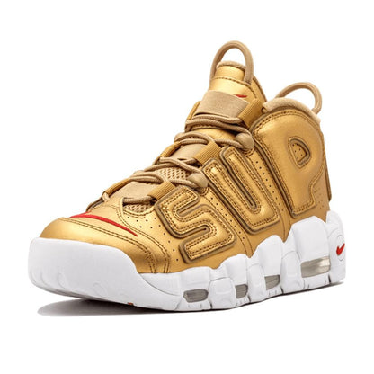 Supreme x Nike Air More Uptempo "Metallic Gold" - Kick Game