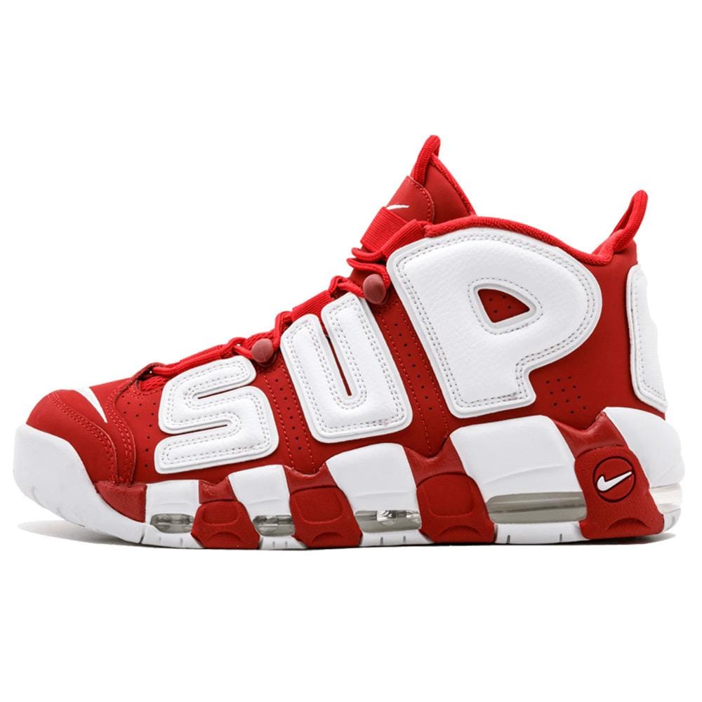 Supreme X Nike Air More Uptempo "Varsity Red" - JuzsportsShops