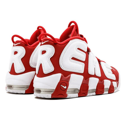 Supreme X Nike Air More Uptempo "Varsity Red" - Kick Game