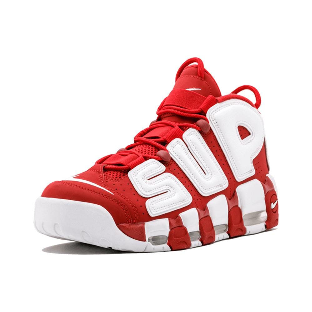 Supreme X Nike Air More Uptempo "Varsity Red" - Kick Game