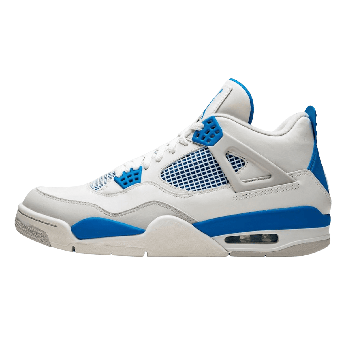 Air Michael Jordan 4 Retro White & Military Blue - Kick Basketball
