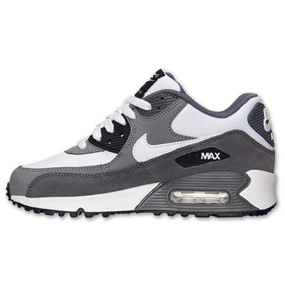 Nike Air Max 90 White-Cool Grey-Dark Grey - Kick Game