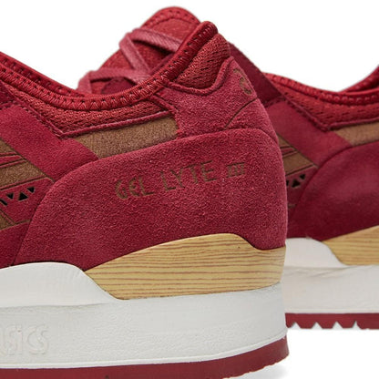ASICS GEL LYTE III 'LASER ETCHED' Burgundy - Kick Game