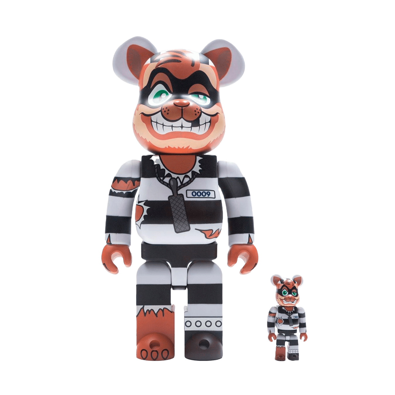 Bearbrick BAIT x Medicom TMNT Scratch 100% & 400% Set 'White/Black' - Kick Game