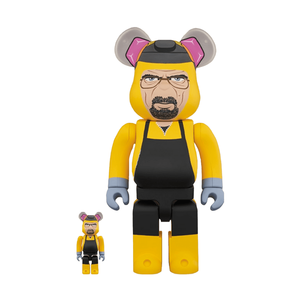 Bearbrick Breaking Bad Walter White (Chemical Protective Clothing Ver.) 100% & 400% Set - Kick Game