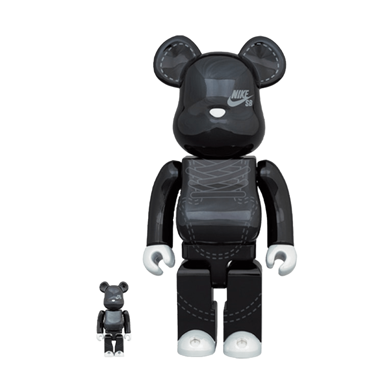 Bearbrick NIKE SB 2020 100% & 400% Set 'Black' - Kick Game