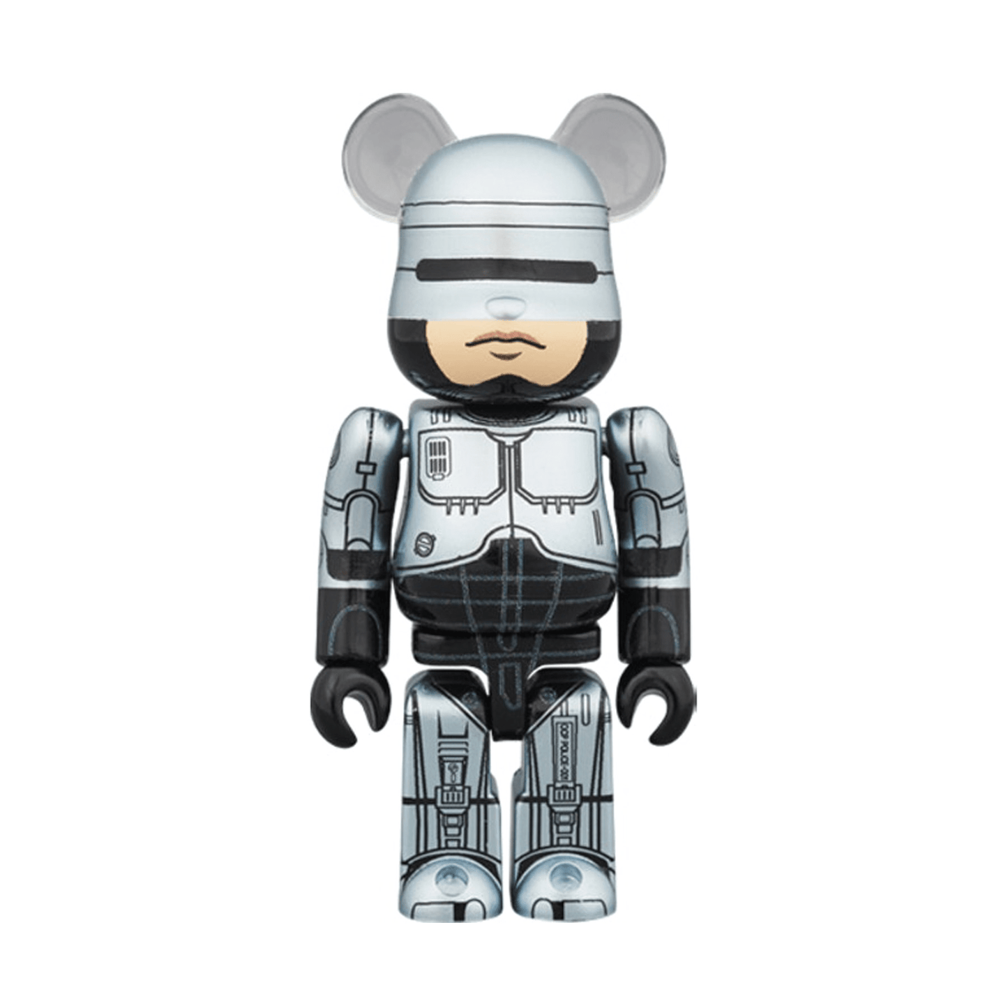 Bearbrick Robocop 100% & 400% Set 'Silver' - Kick Game