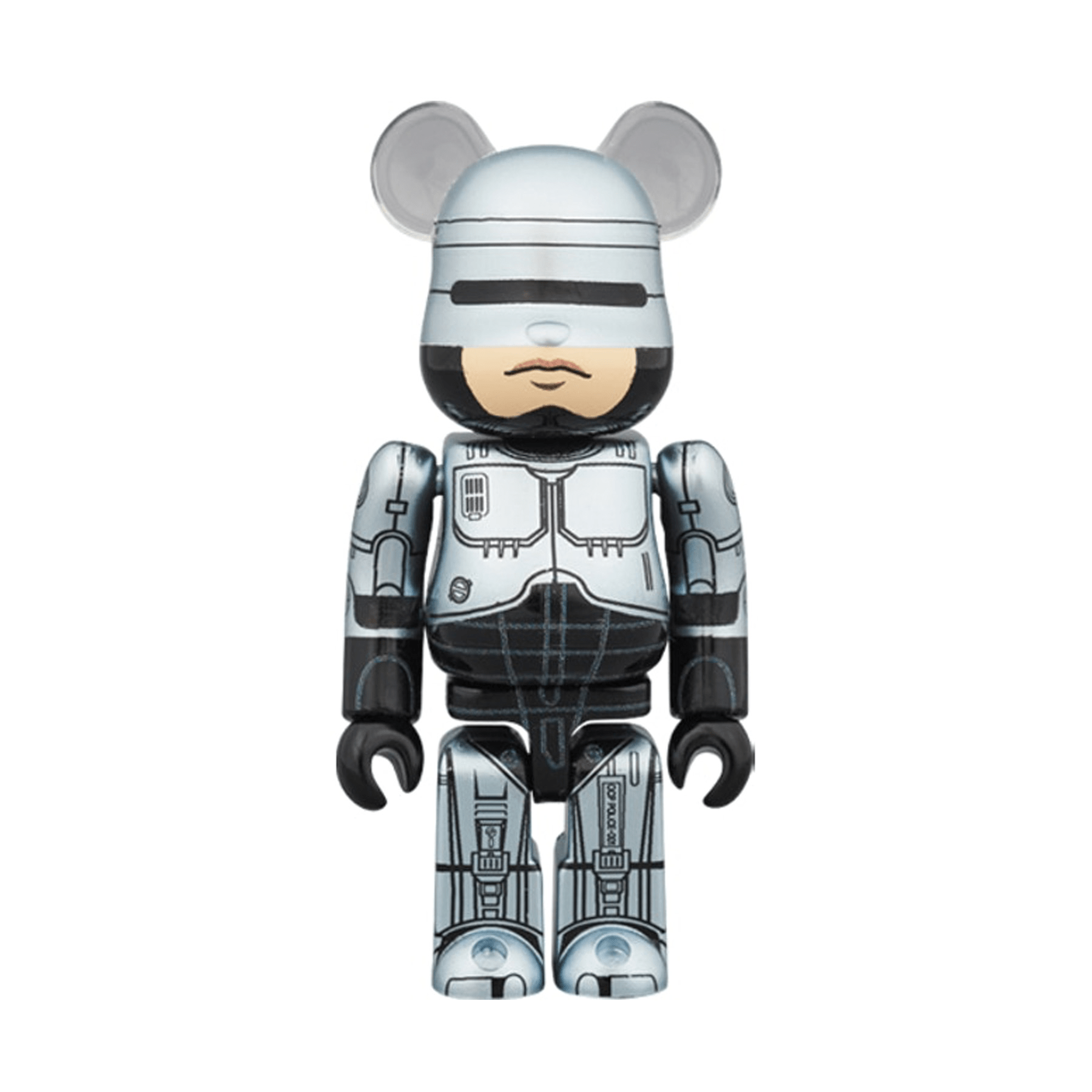Bearbrick Robocop 100% & 400% Set 'Silver' - Kick Game