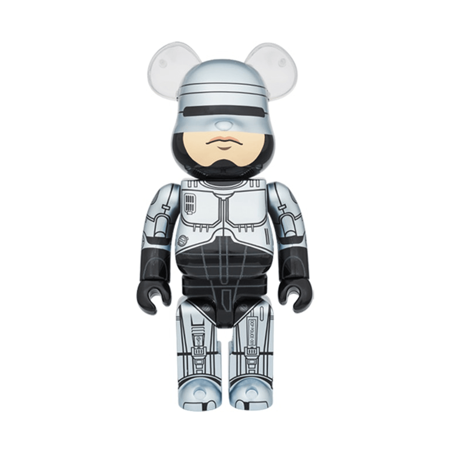 Bearbrick Robocop 100% & 400% Set 'Silver' - Kick Game