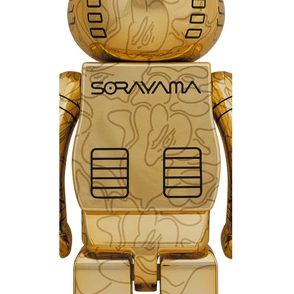 Bearbrick x BAPE x Hajime Sorayama Camo Shark 1000% 'Gold' - Kick Game
