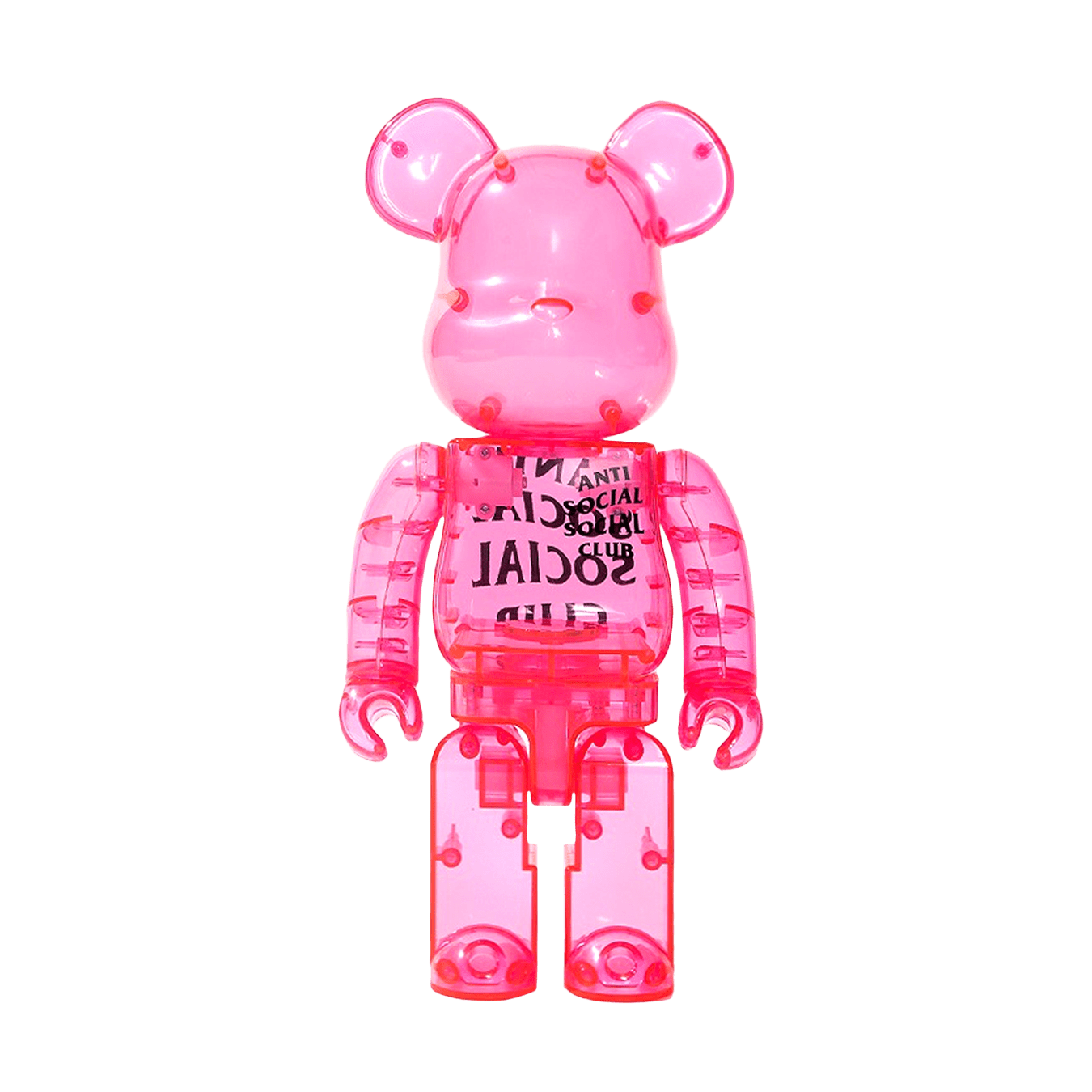 Bearbrick x Antisocial Social Club 400% 'Pink' - Kick Game