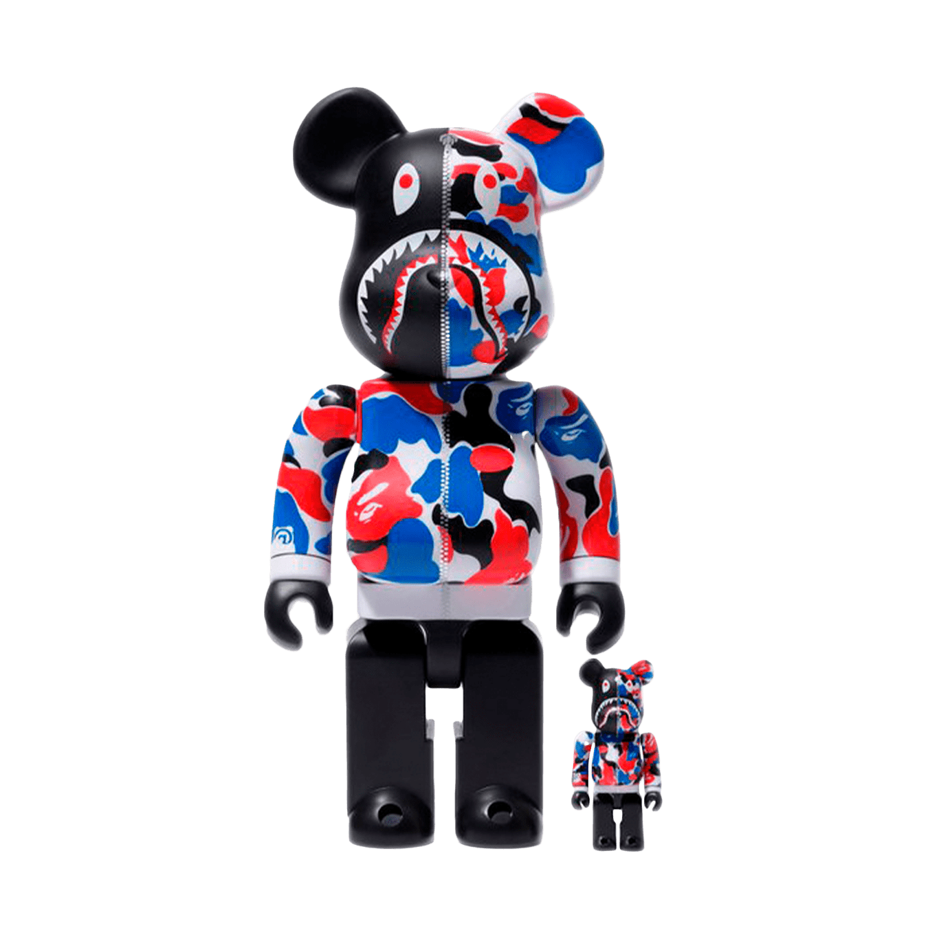 Bearbrick x Bape Shark London Store 100% & 400% Set - Kick Game