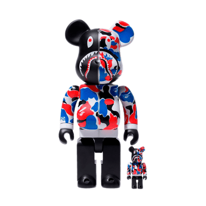 Bearbrick x Bape Shark London Store 100% & 400% Set - Kick Game