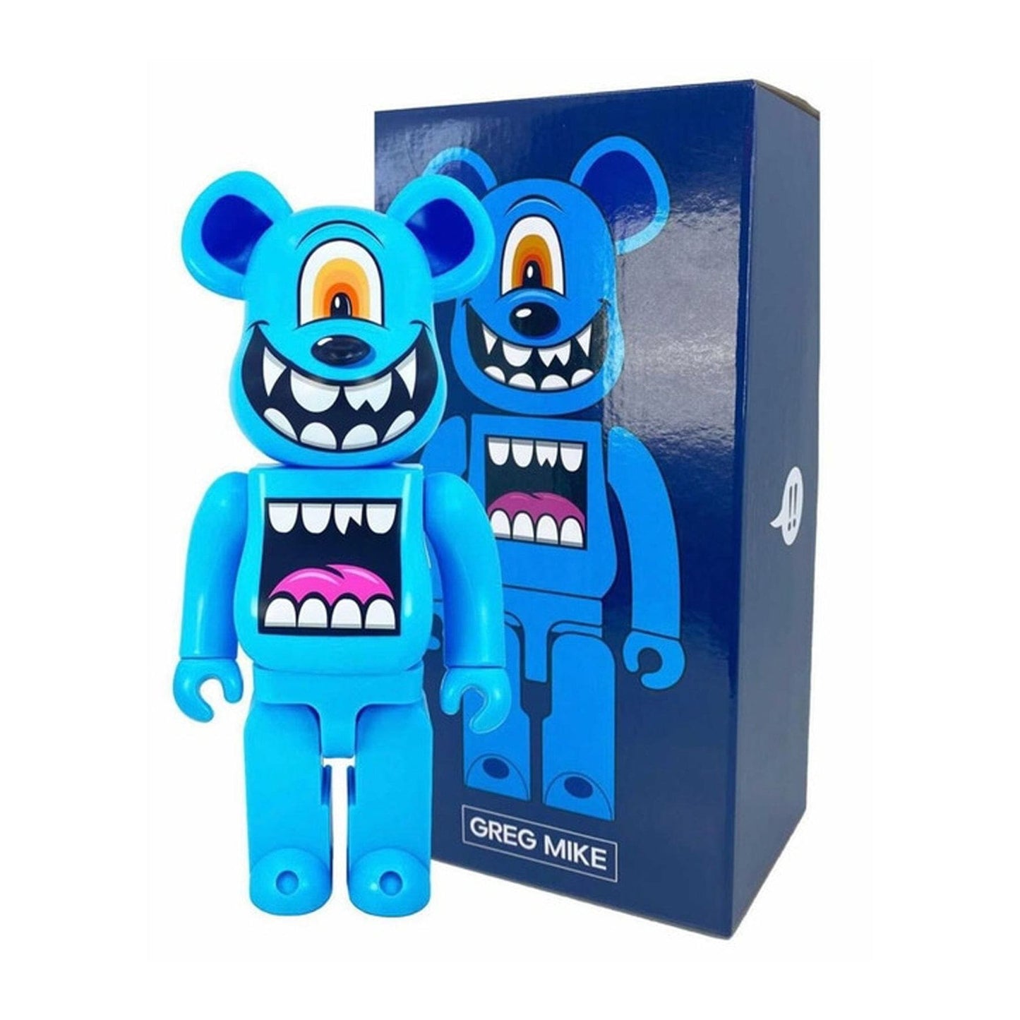 Bearbrick x Greg Mike Hibearnation DesignerCon Exclusive 400% 'Blue' - Kick Game