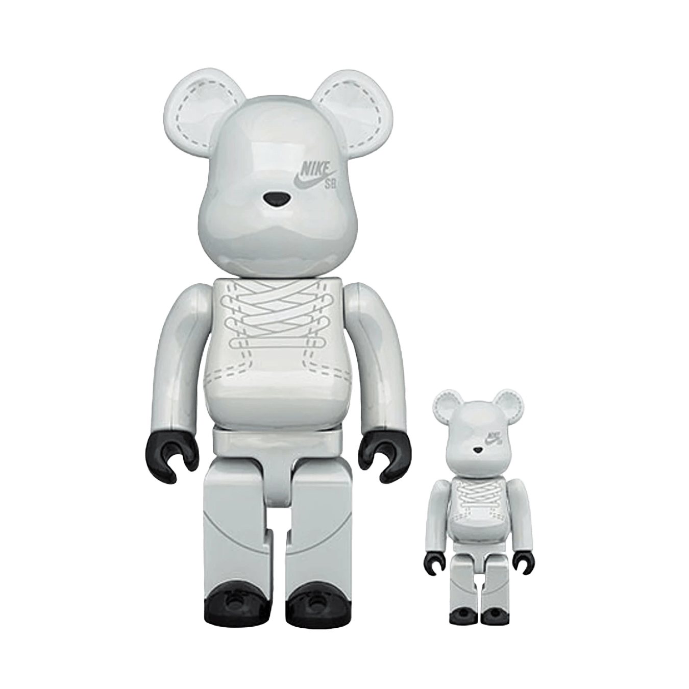 Bearbrick x Nike SB 2020 100% & 400% Set 'White' - Kick Game
