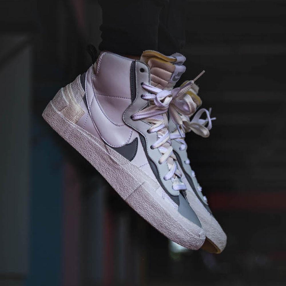Sacai x Nike Blazer Mid 'White Grey' - Kick Game