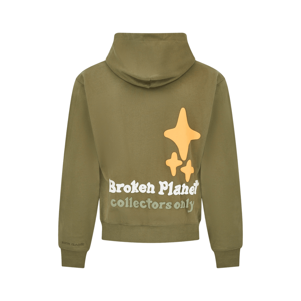 Broken Planet Hoodie Under x KG 'Olive Green' - UrlfreezeShops