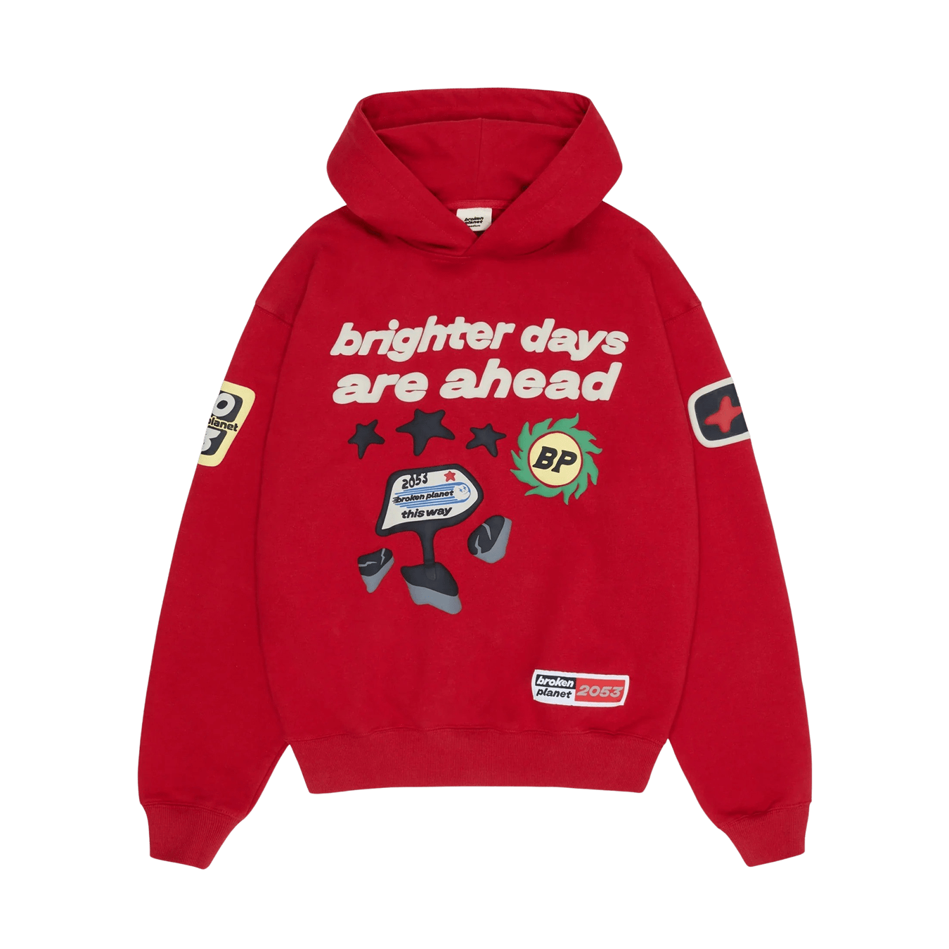 Broken Planet Market Hoodie 'Brighter Days Are Ahead' - Kick Game