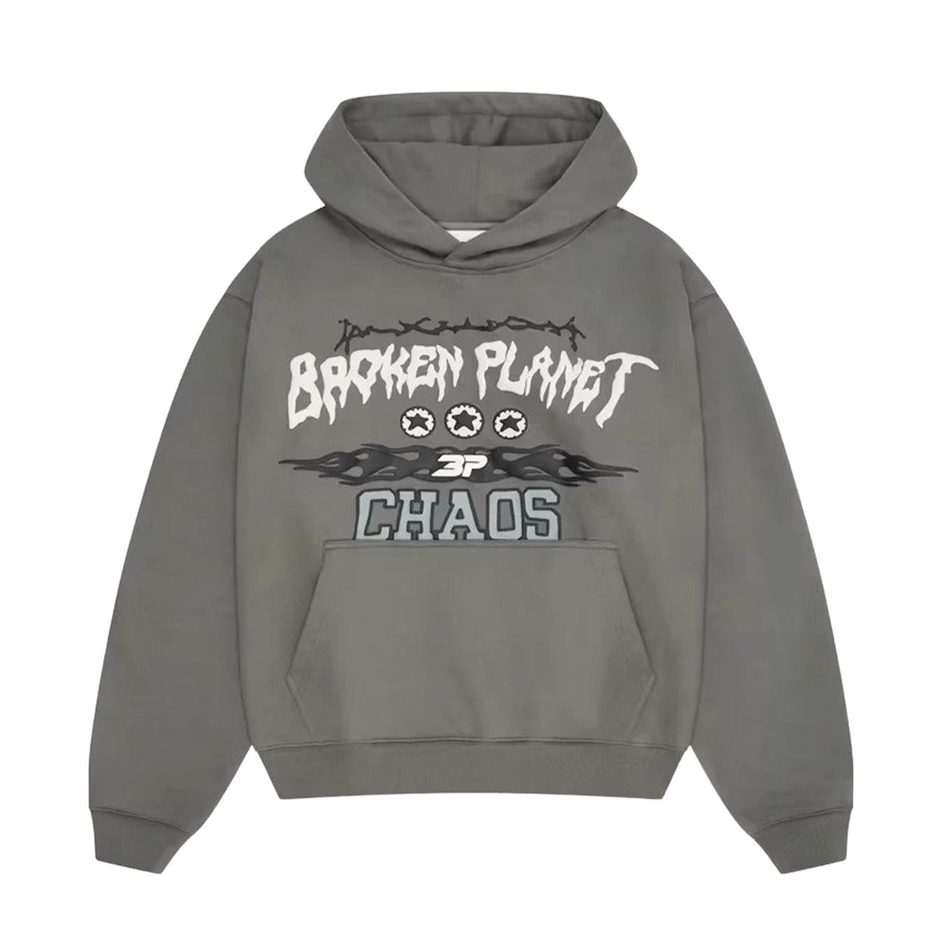 Broken Planet Market Hoodie 'Chaos' - Gunmetal Grey - Kick Game