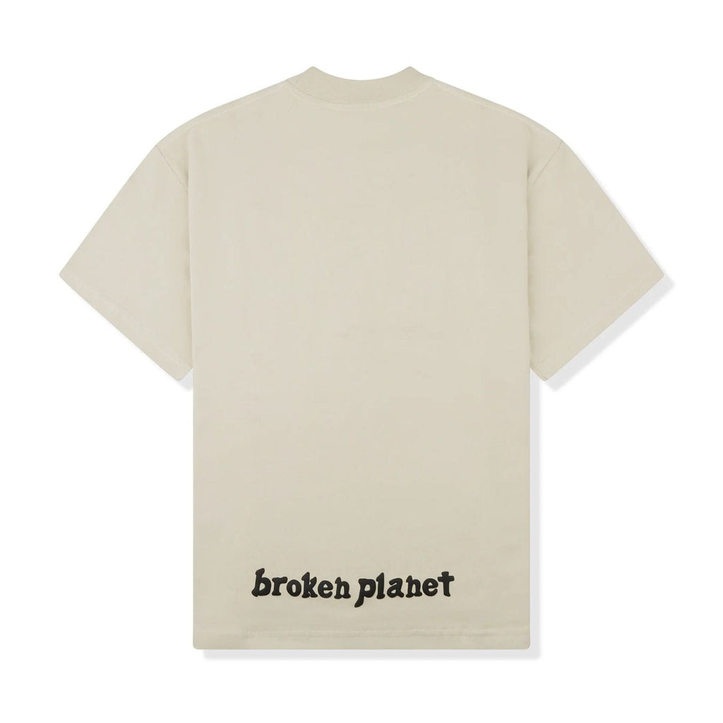 Broken Planet Market T Shirt 'I Believe In Shooting Stars' - White Bone - UrlfreezeShops
