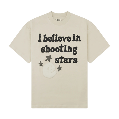 Broken Planet Market T Shirt 'I Believe In Shooting Stars' - White Bone - Kick Game