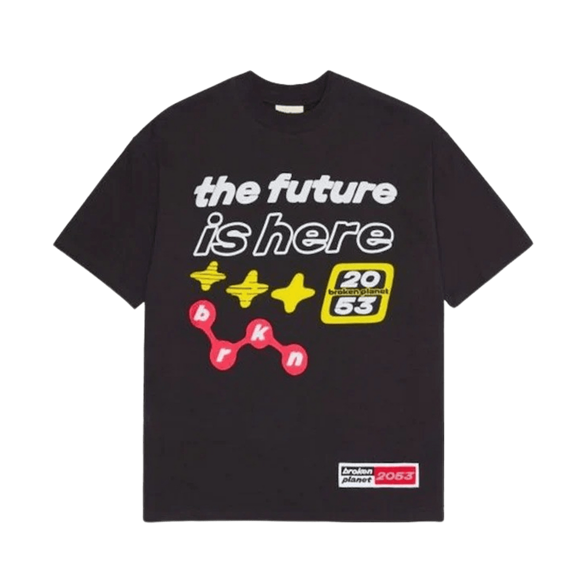Broken Planet Market T-Shirt 'The Future Is 5.5y' - UrlfreezeShops