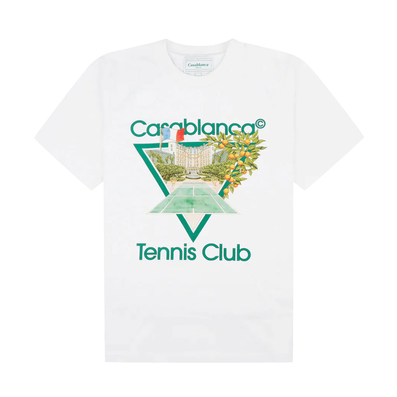 Casablanca White Tennis Club Icon T-Shirt - Kick Game