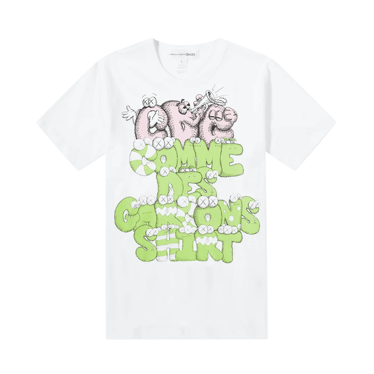 Comme des Garçons SHIRT x KAWS Print T-Shirt 'White' - UrlfreezeShops