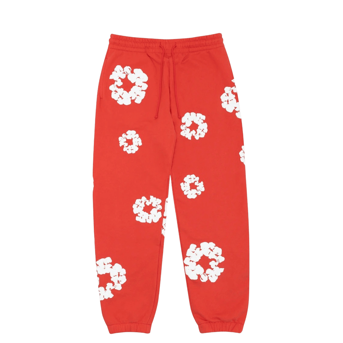 Denim Tears The Cotton Wreath Sweatpants 'Red' - JuzsportsShops