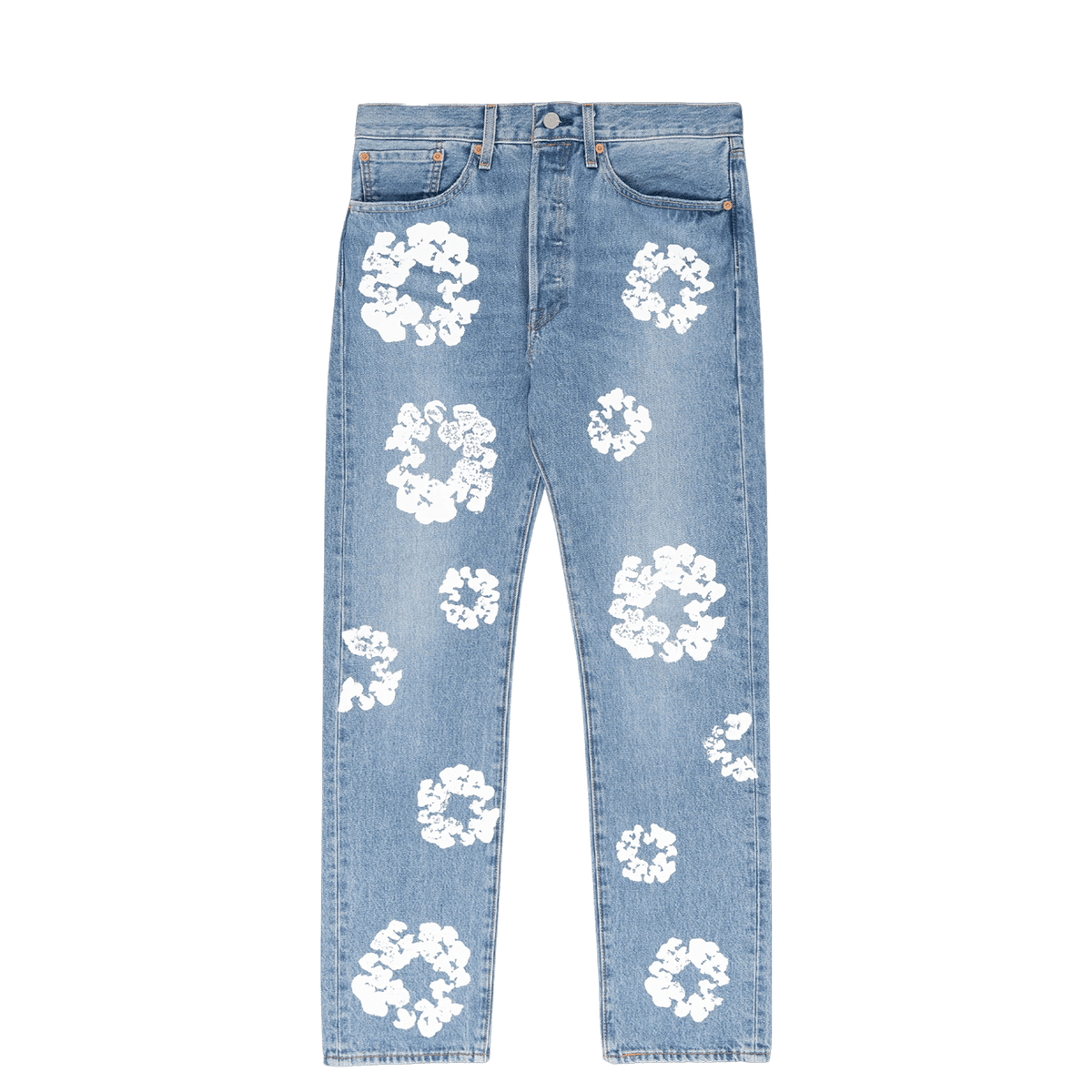 Denim Tears X Levi's Cotton Wreath Jeans 'Light Wash' - JuzsportsShops
